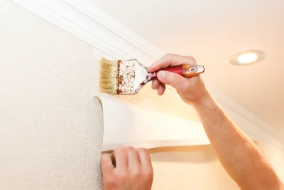 Pose de papier peint à Charentenay — revêtements muraux et toiles de verre